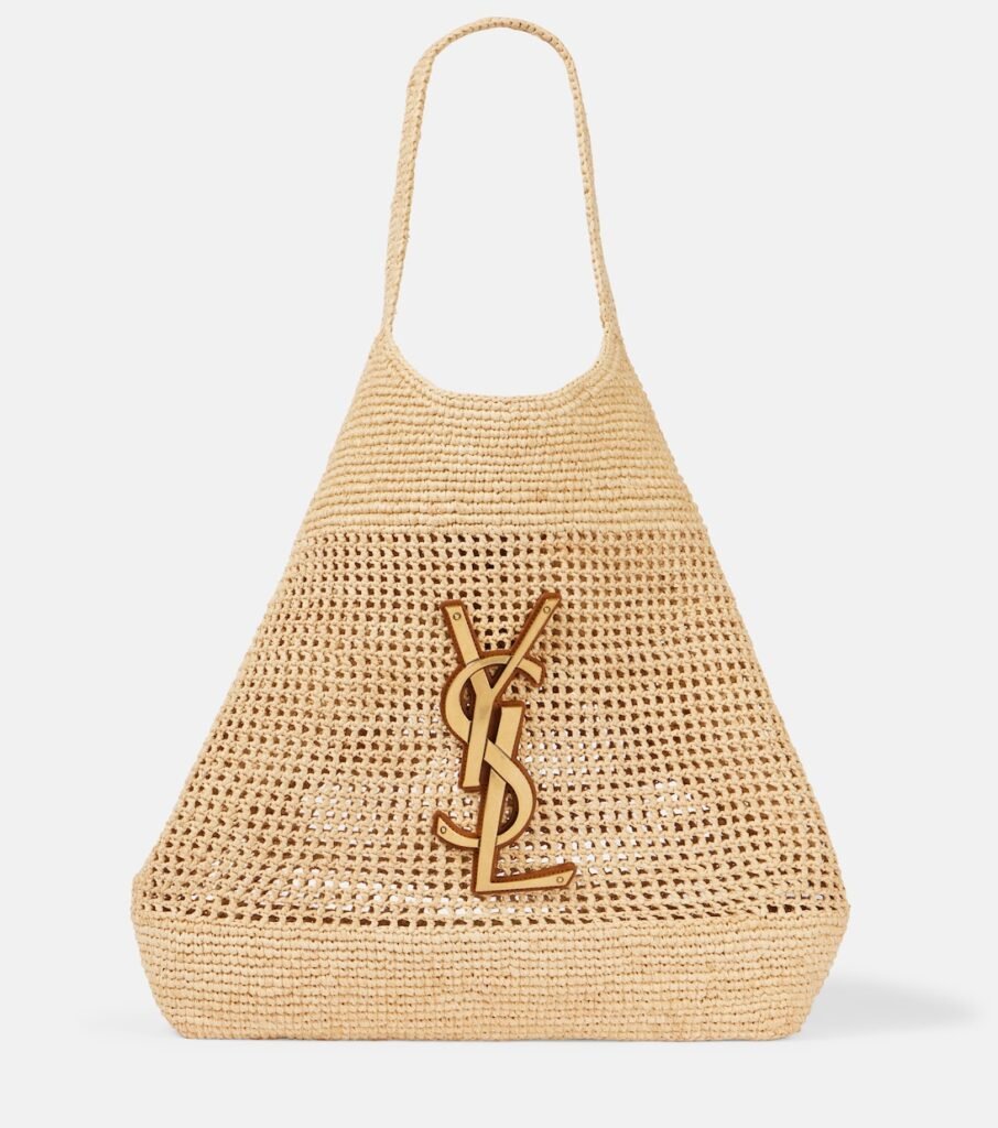 Sac Cabas Icare Maxi Saint Laurent en Raphia