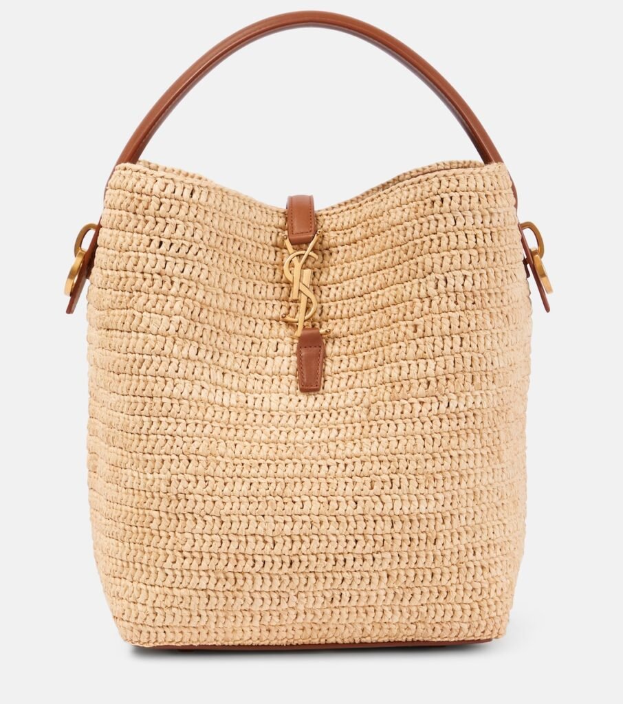 Sac seau Le 37 en raphia