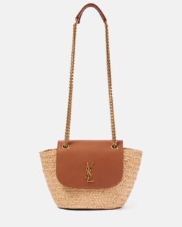 Sac Manon Mini en raphia et cuir