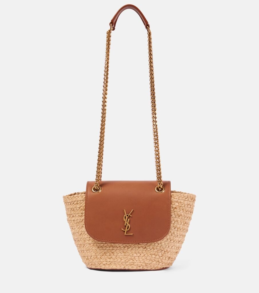 Sac Manon Mini en raphia et cuir