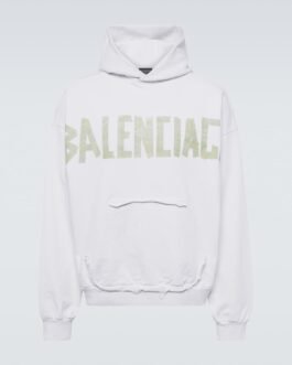 Sweat-shirt à capuche Tape Type Ripped