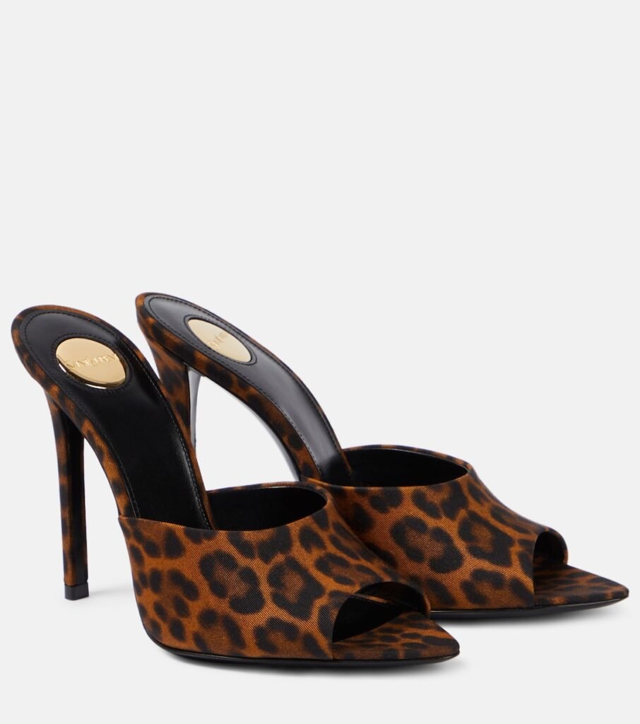 Mules Goldie 110 à motif léopard