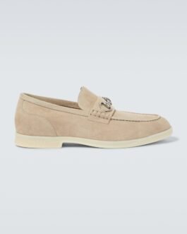 Mocassins Horsebit en daim