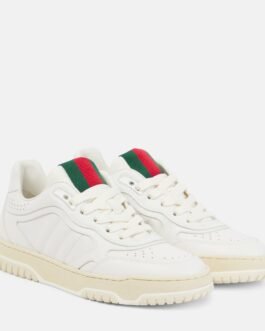 Baskets GG Re-Web en cuir