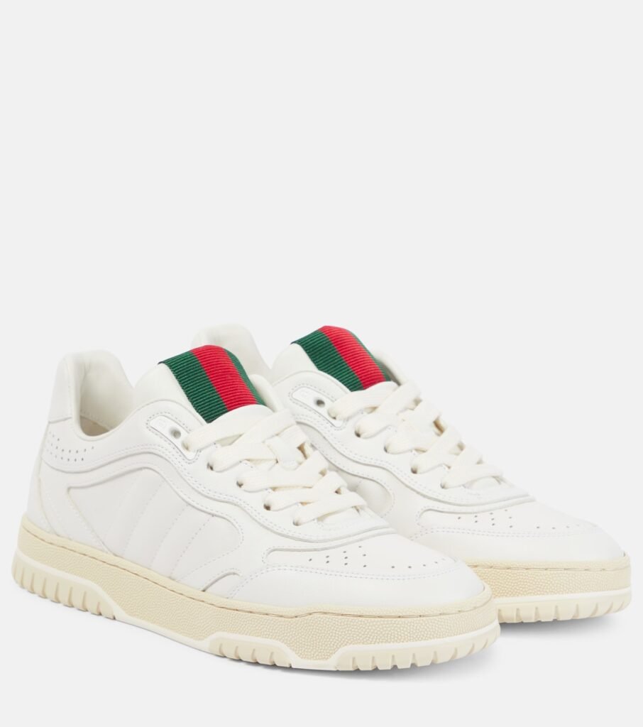 Baskets GG Re-Web en cuir