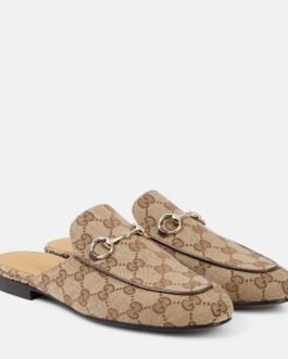 Mules Princetown en toile GG