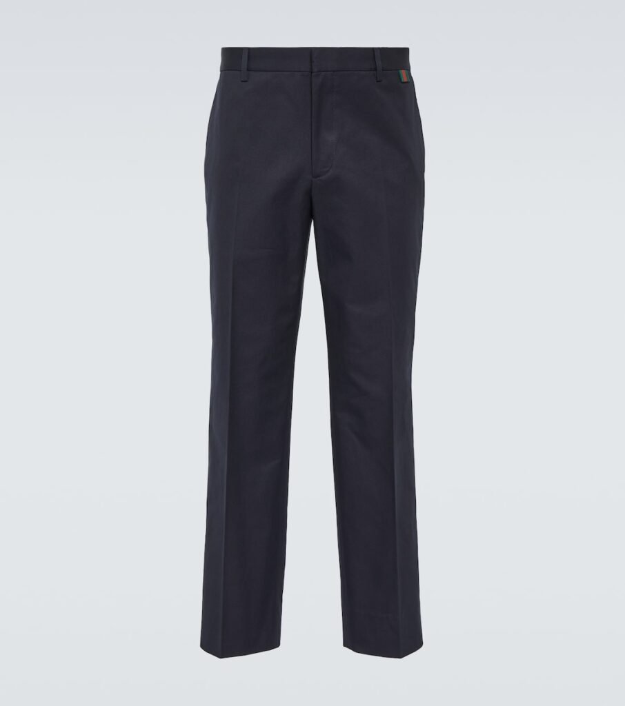Pantalon droit en coton