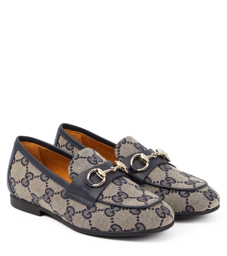 Mocassins Horsebit en toile GG