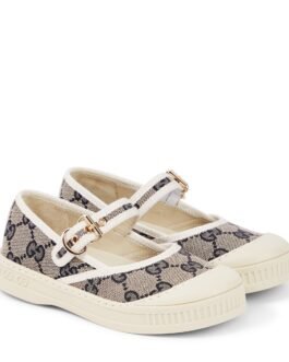 Ballerines Double G en toile