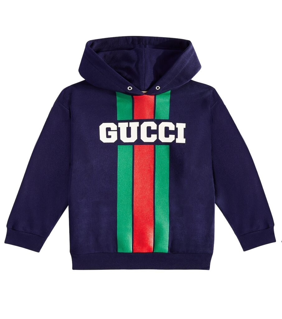 Sweat-shirt à capuche Gucci Web en coton