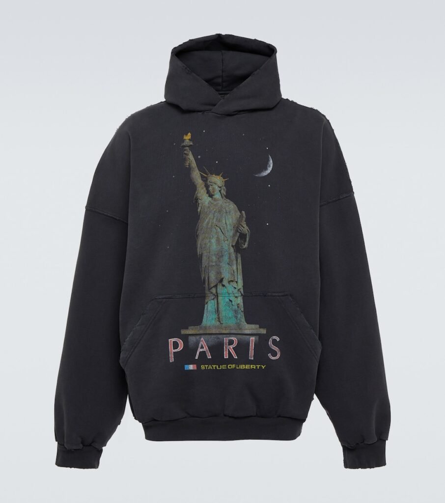 Sweat-shirt à capuche Paris Liberty en coton
