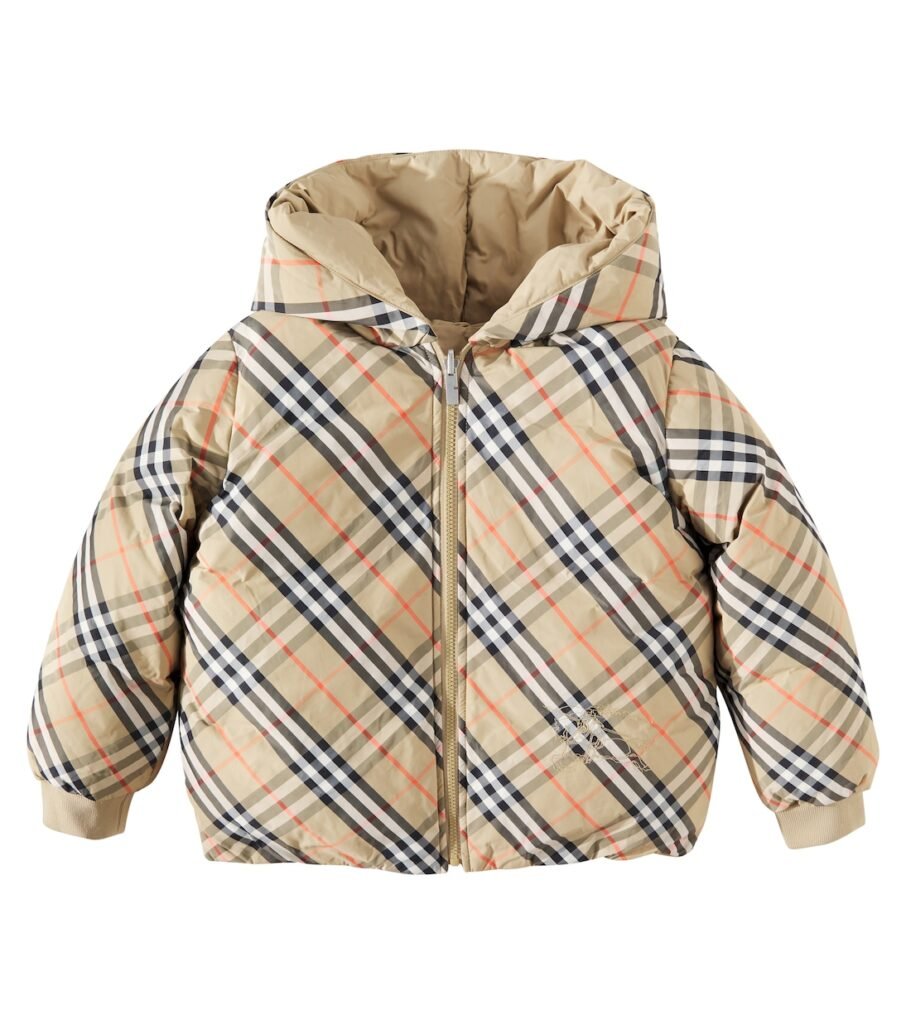 Veste doudoune Burberry Check réversible