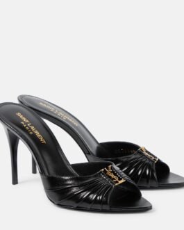 Mules Babylone 90 en cuir