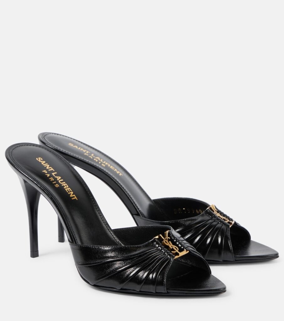 Mules Babylone 90 en cuir