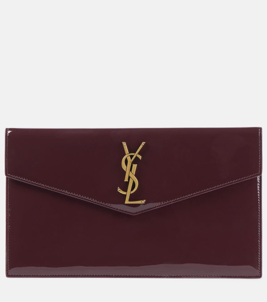 Pochette Uptown en cuir verni
