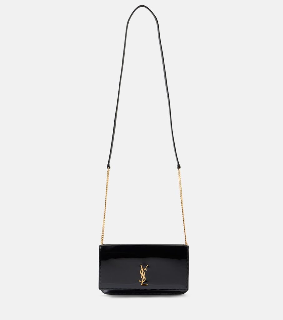 Pochette pour téléphone Cassandre en cuir verni