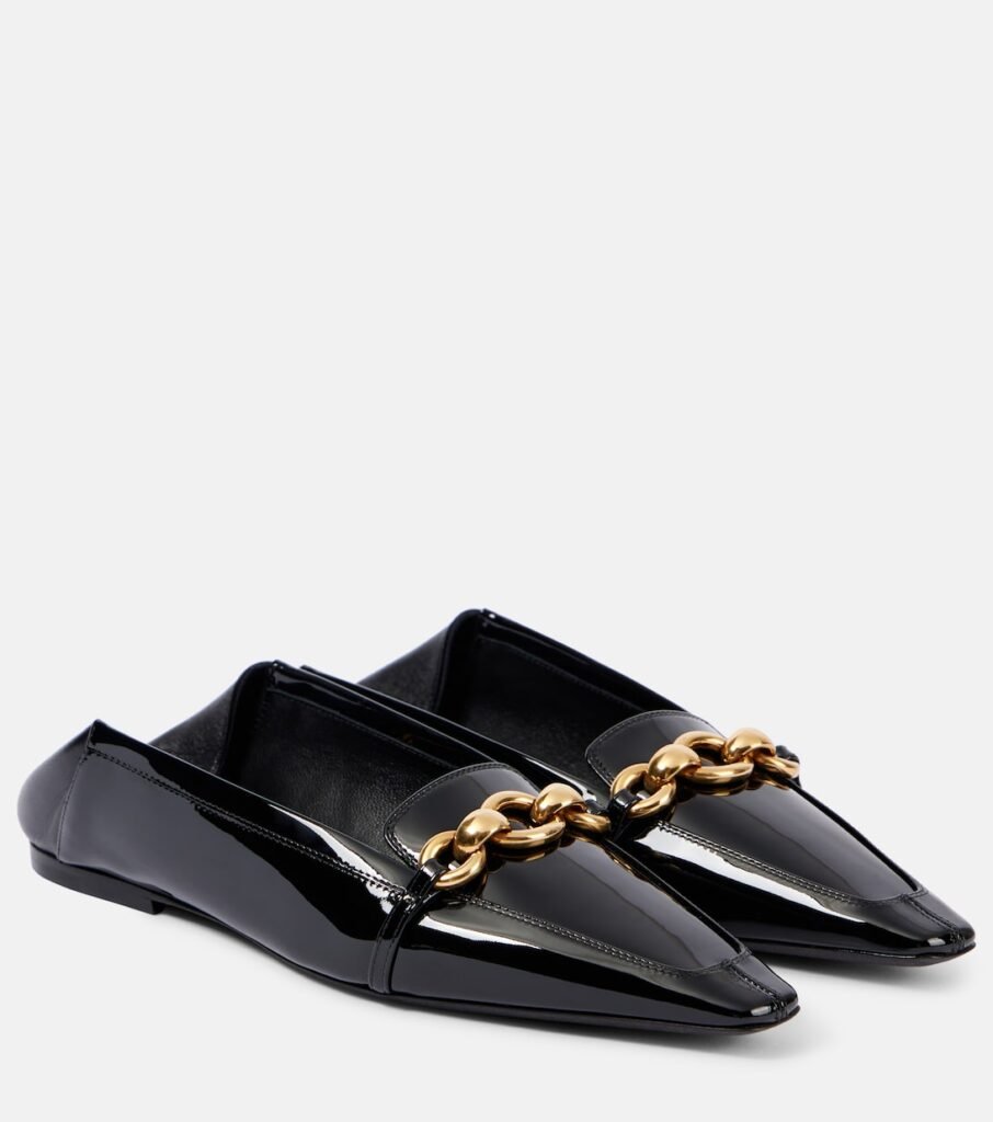 Mules Le Maillon en cuir verni