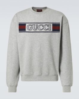 Sweat-shirt Gucci Web en coton