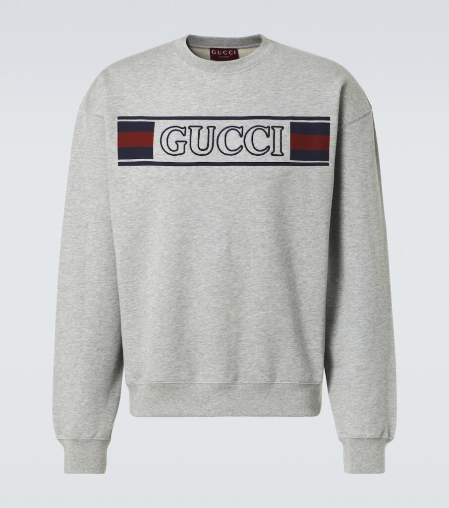 Sweat-shirt Gucci Web en coton