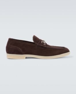 Mocassins Horsebit en daim