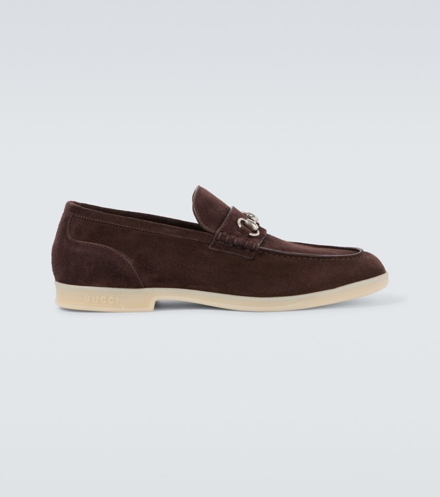 Mocassins Horsebit en daim