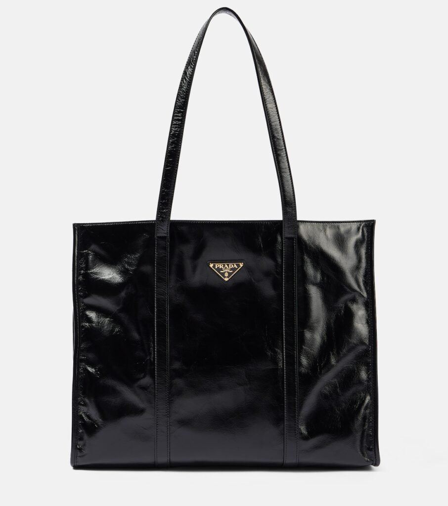 Sac Cabas Prada Large en Cuir Brillant