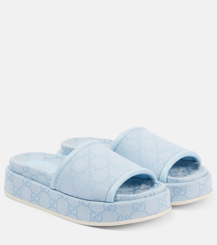 Mules Clarice GG en toile