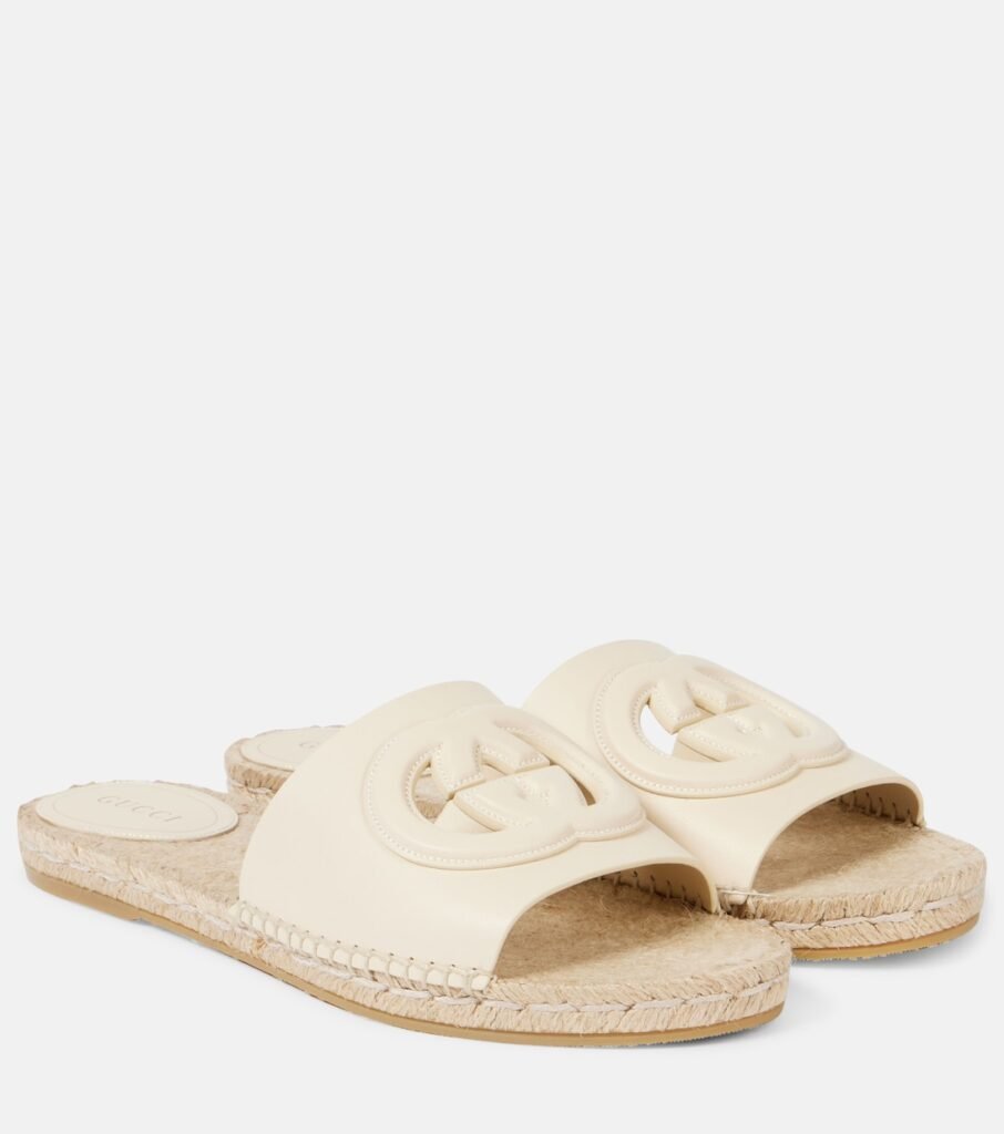 Mules Gucci Cut en cuir