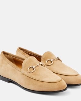 Mocassins Gucci Jordaan en daim