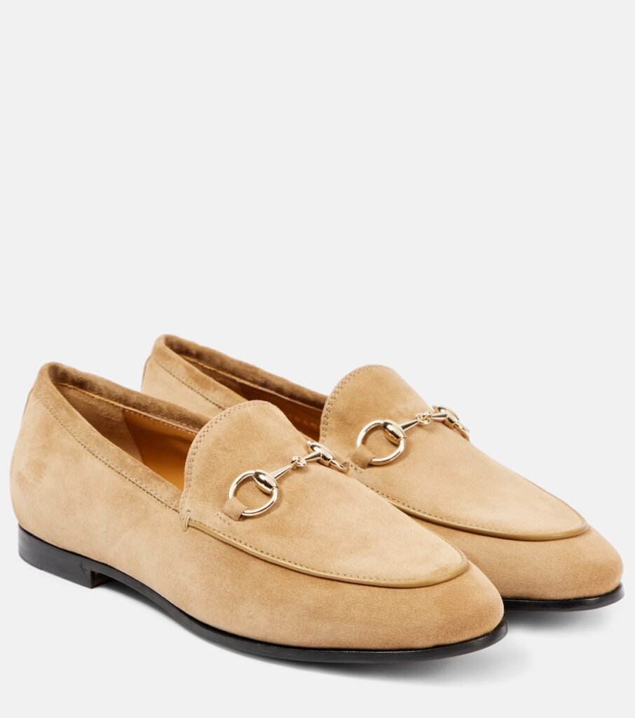 Mocassins Gucci Jordaan en daim