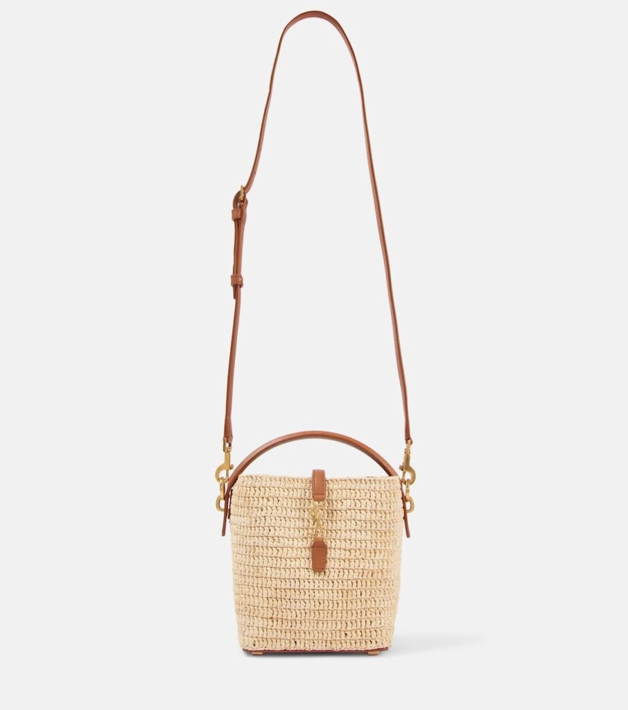 Sac seau Le 37 Mini en raphia