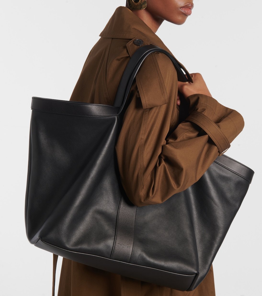 Sac Y en cuir noir avec bandoulière Yves Saint Laurent – Image 2