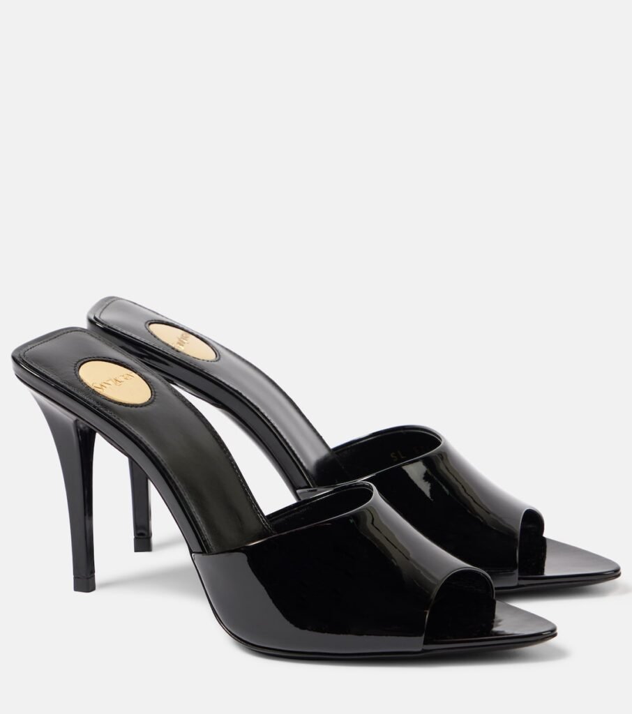 Mules Romy en cuir verni