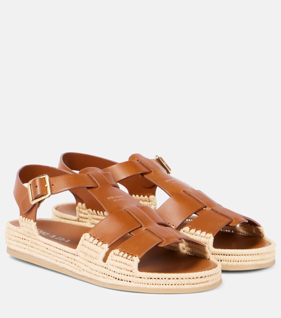 Sandales en cuir