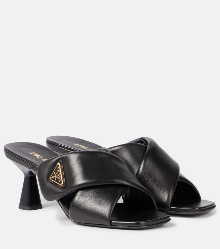 Mules Criss Cross 65 en cuir