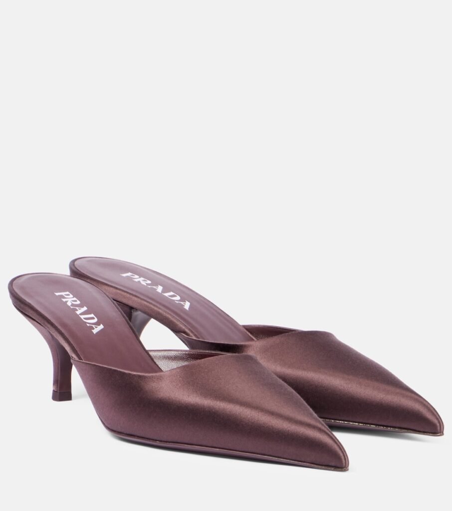 Mules en satin