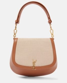 Sac Voltaire en cuir et toile