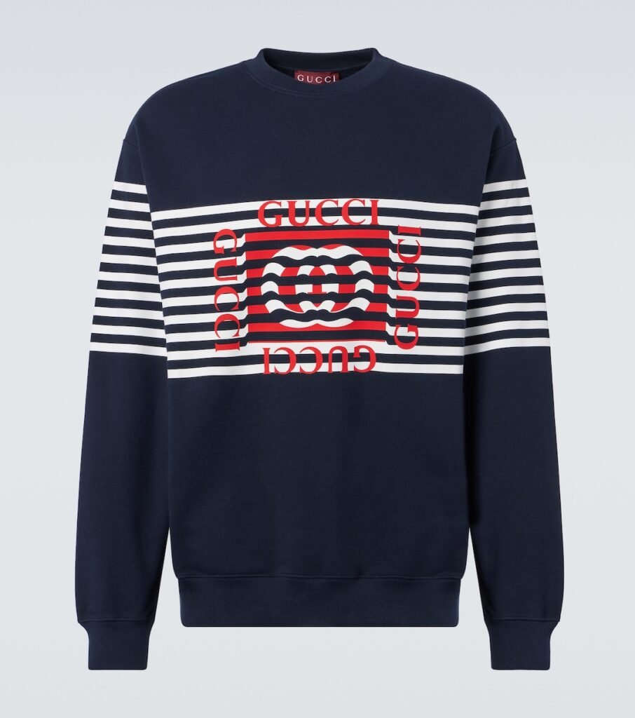 Sweat-shirt en coton à logo