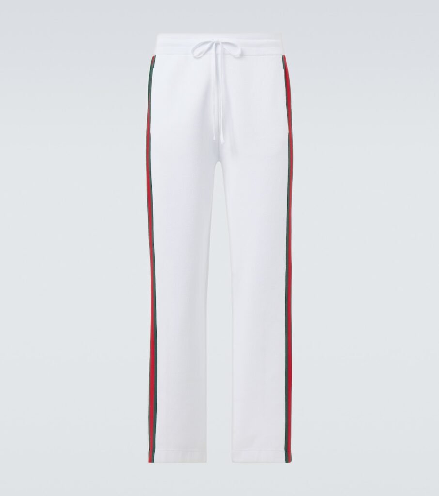 Pantalon Web Stripe en coton mélangé