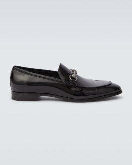 Mocassins Horsebit en cuir verni
