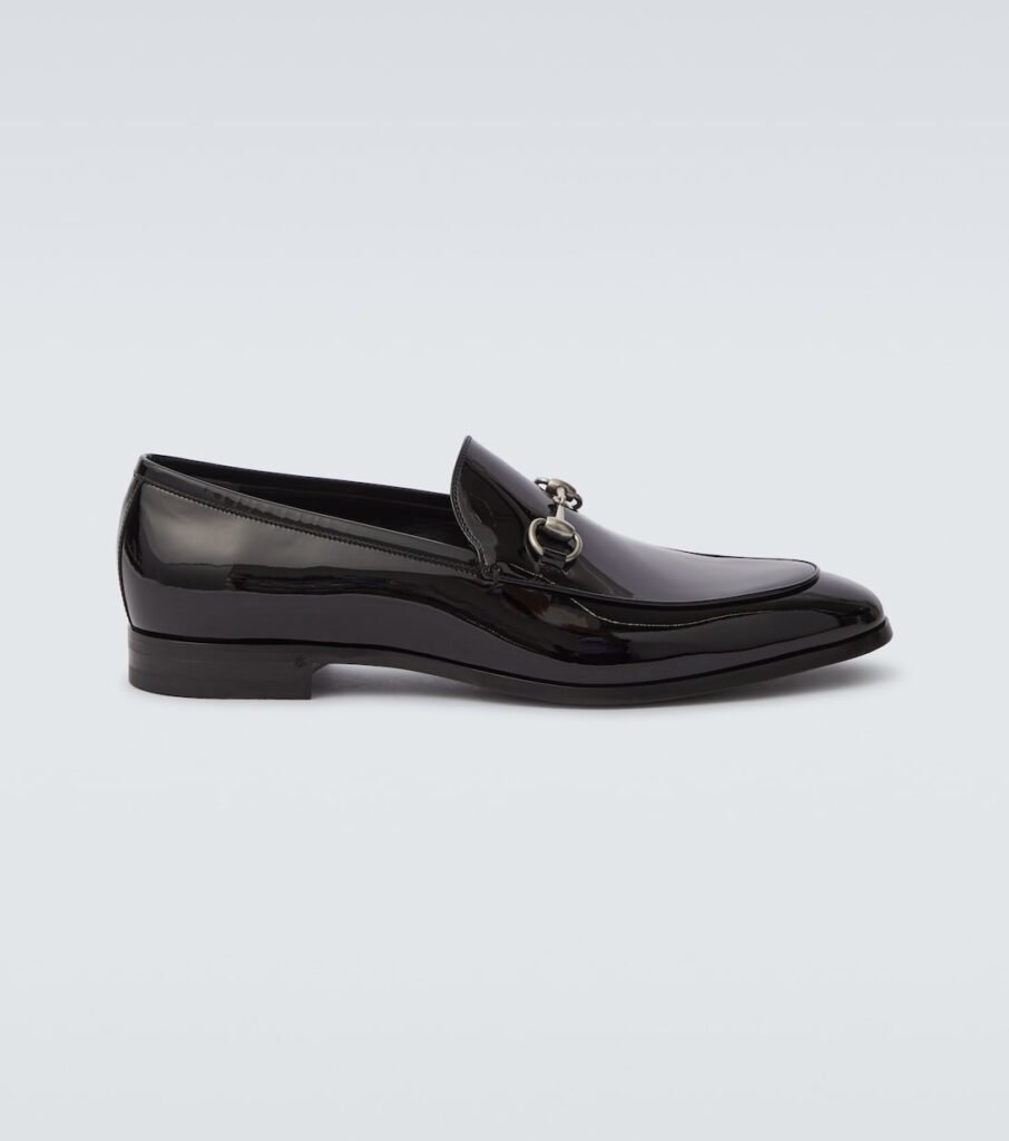 Mocassins Horsebit en cuir verni