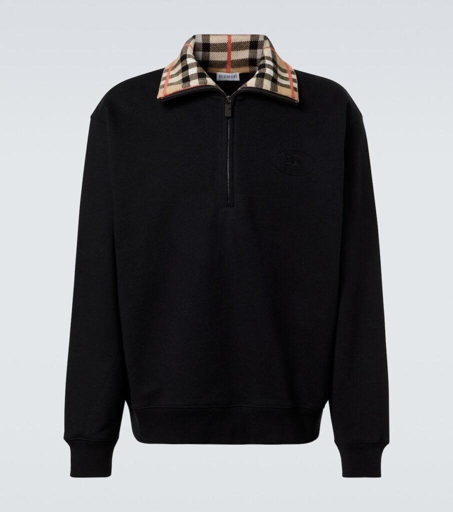 Sweat-shirt Burberry Check en coton