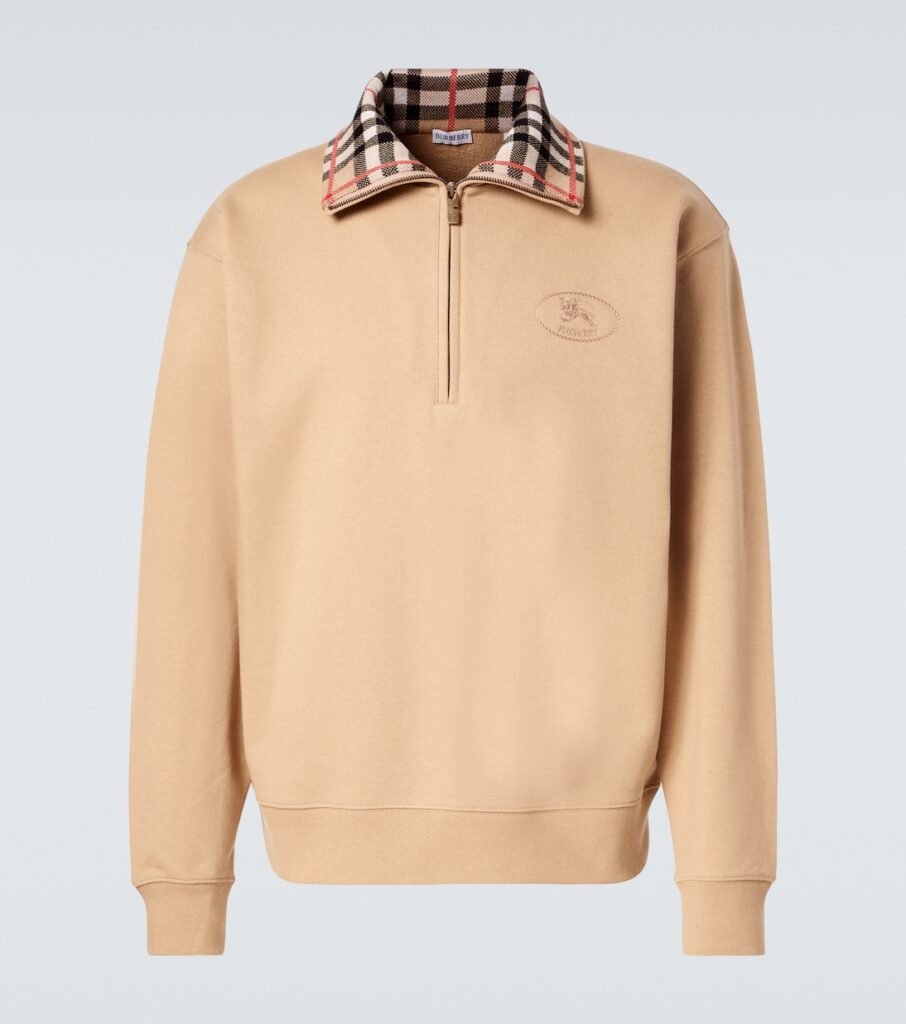 Sweat-shirt Burberry Check en coton