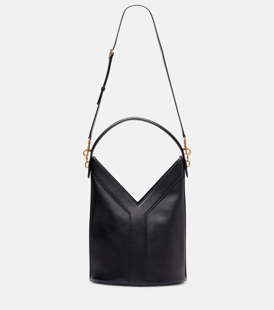 Sac seau Y en cuir