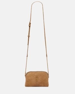 Sac à bandoulière Gaby matelassé en daim