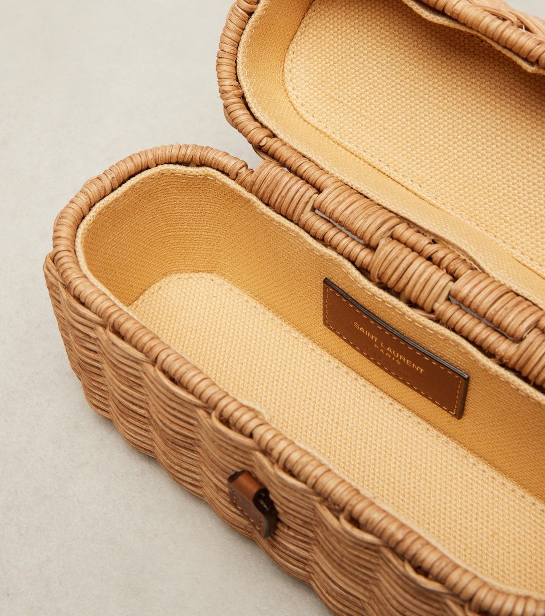 Vanity case Gaby en osier et cuir – Image 3