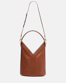 Sac seau Y en cuir