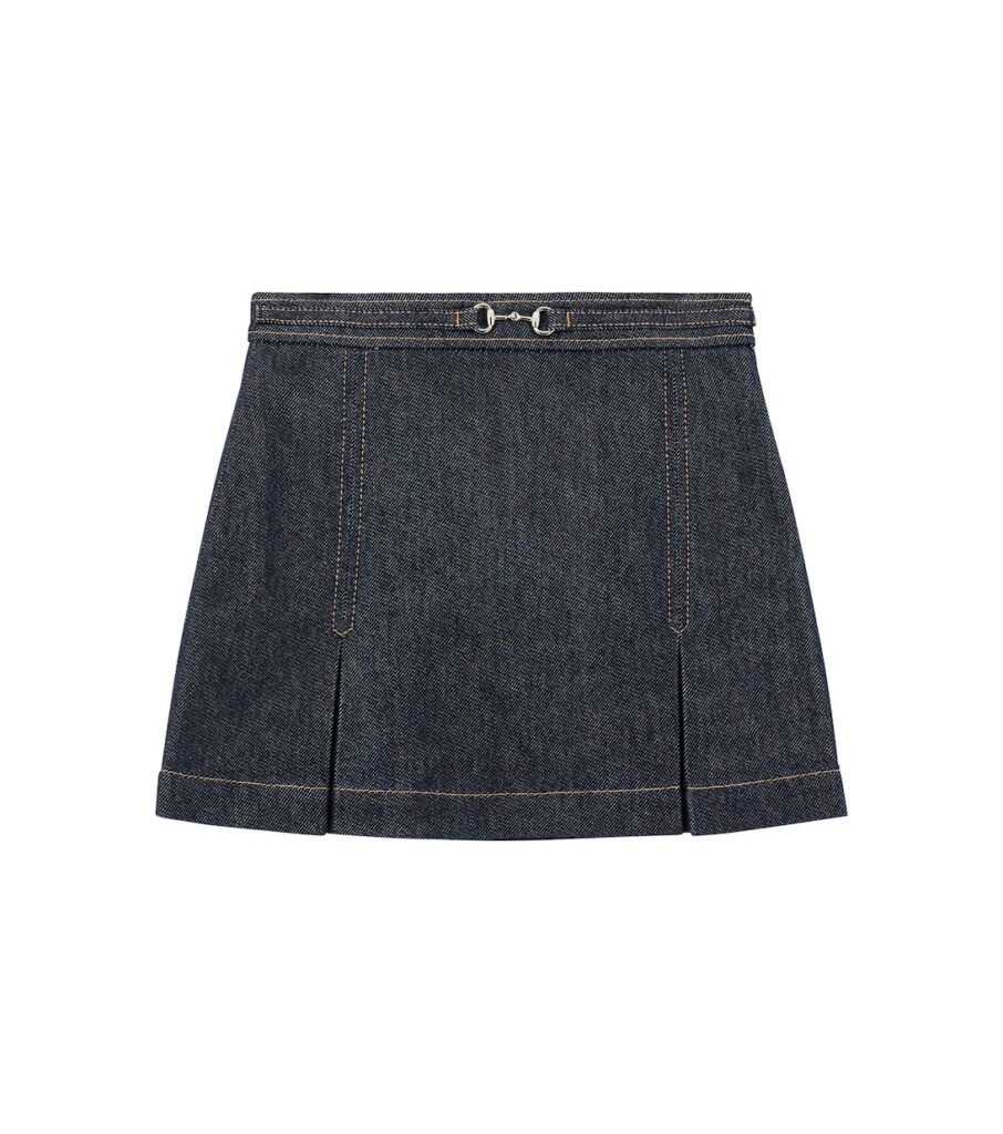 Jupe Horsebit en jean