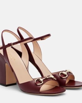 Sandales Horsebit 95 en cuir