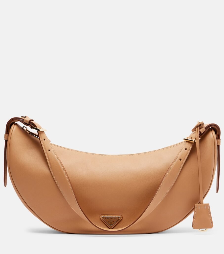 Sac Prada Demi-Lune Large en cuir